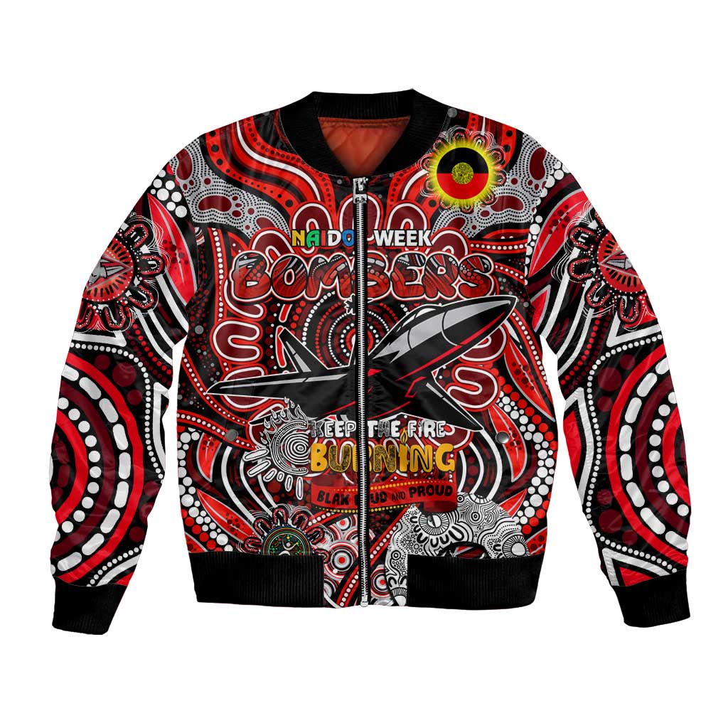 Custom Essendon Bombers NAIDOC Week 2024 Bomber Jacket Mascot Football