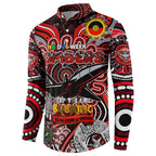 Custom Essendon Bombers NAIDOC Week 2024 Button Sweatshirt Mascot Football