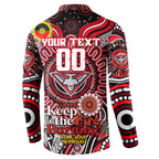 Custom Essendon Bombers NAIDOC Week 2024 Button Sweatshirt Mascot Football