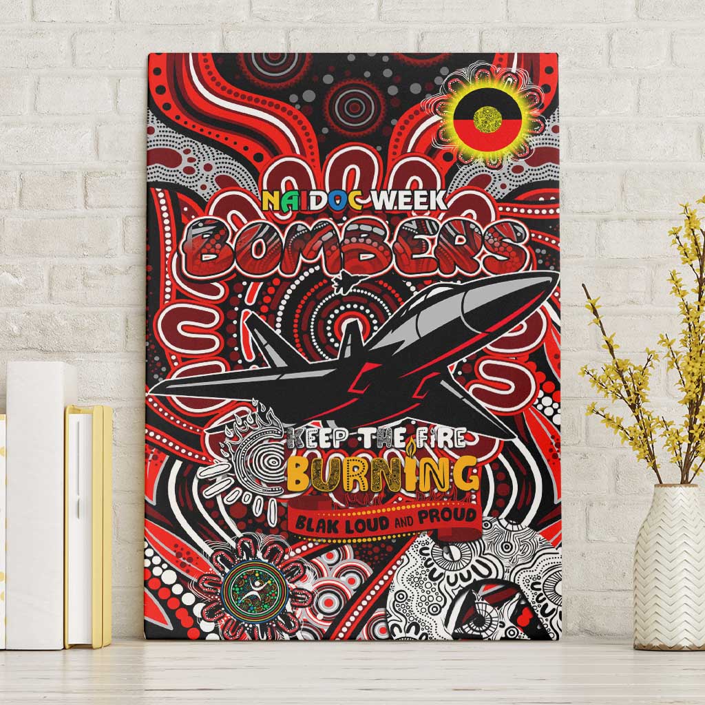 Essendon Bombers NAIDOC Week 2024 Canvas Wall Art Mascot Football