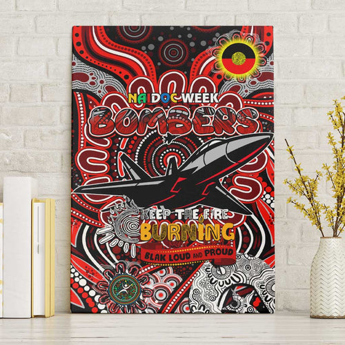 Essendon Bombers NAIDOC Week 2024 Canvas Wall Art Mascot Football