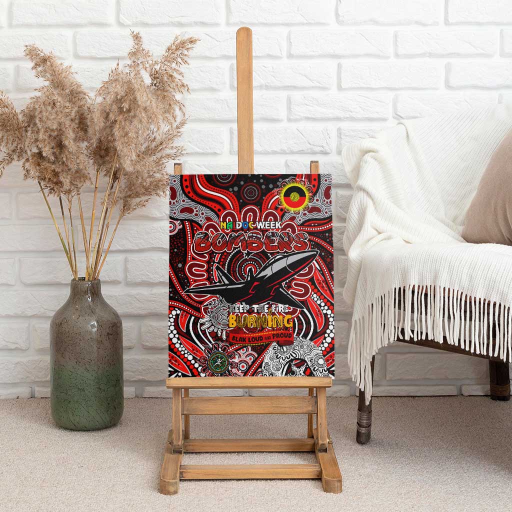 Essendon Bombers NAIDOC Week 2024 Canvas Wall Art Mascot Football