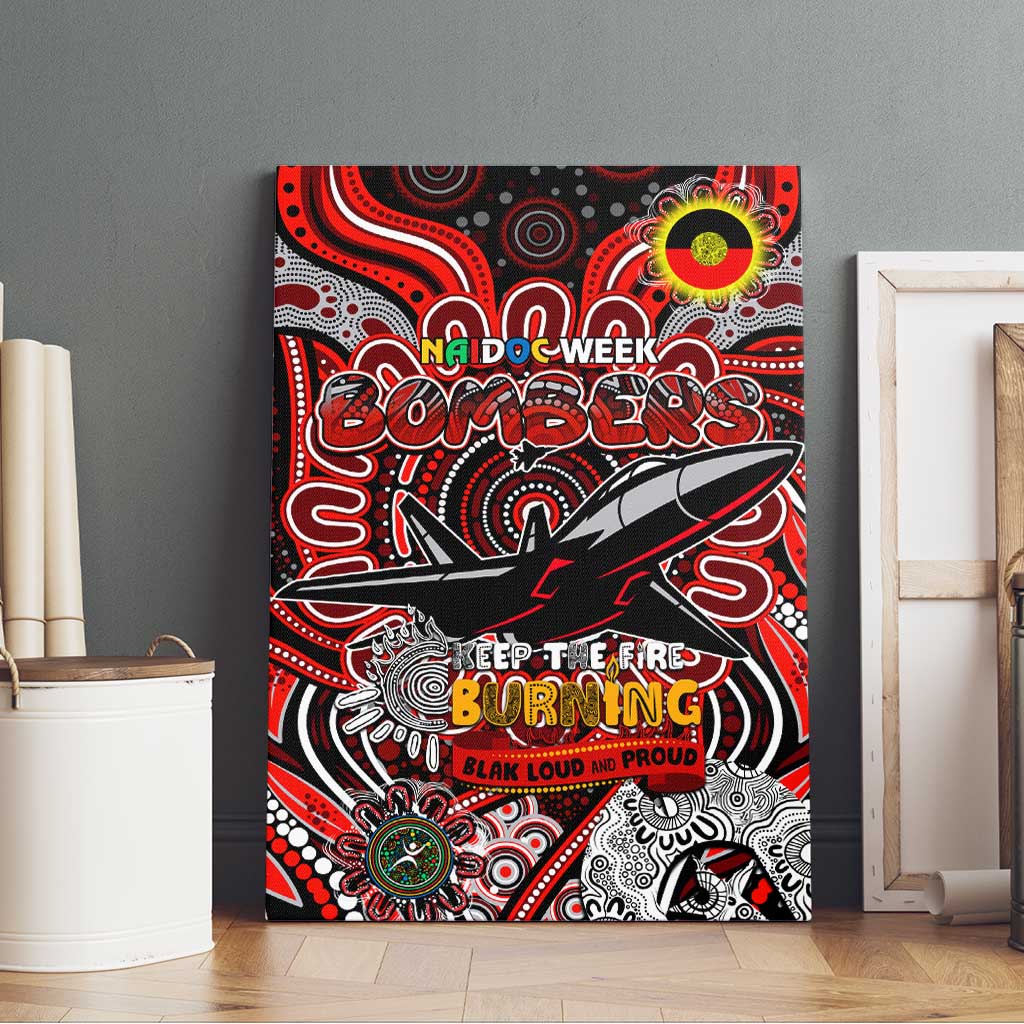 Essendon Bombers NAIDOC Week 2024 Canvas Wall Art Mascot Football