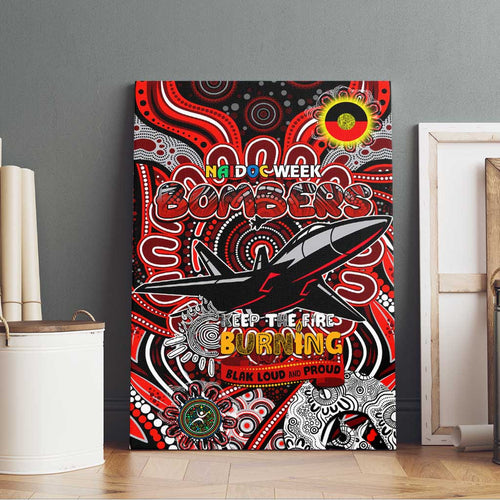 Essendon Bombers NAIDOC Week 2024 Canvas Wall Art Mascot Football