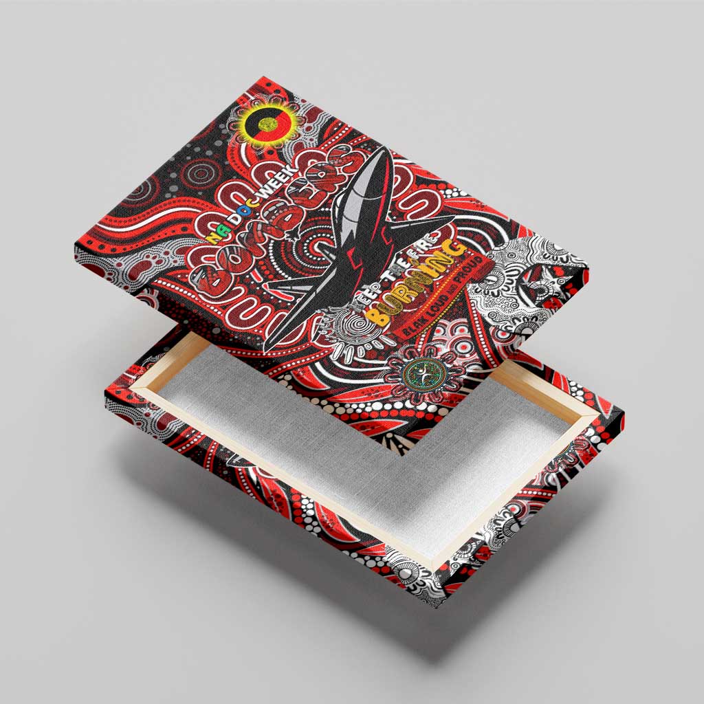 Essendon Bombers NAIDOC Week 2024 Canvas Wall Art Mascot Football
