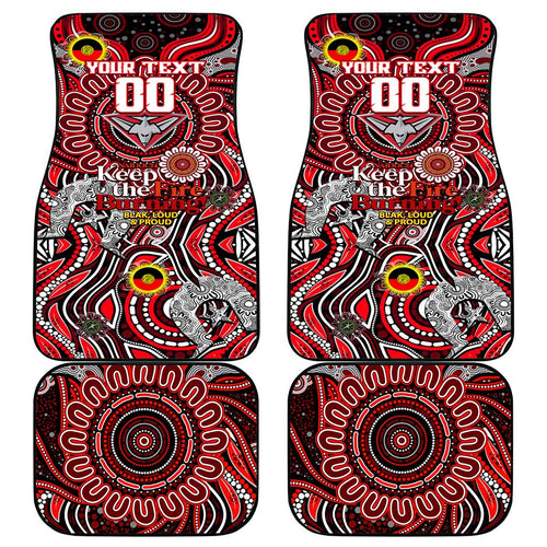 Essendon Bombers NAIDOC Week 2024 Car Mats Mascot Football