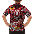 Custom Essendon Bombers NAIDOC Week 2024 Family Matching Long Sleeve Bodycon Dress and Hawaiian Shirt Mascot Football