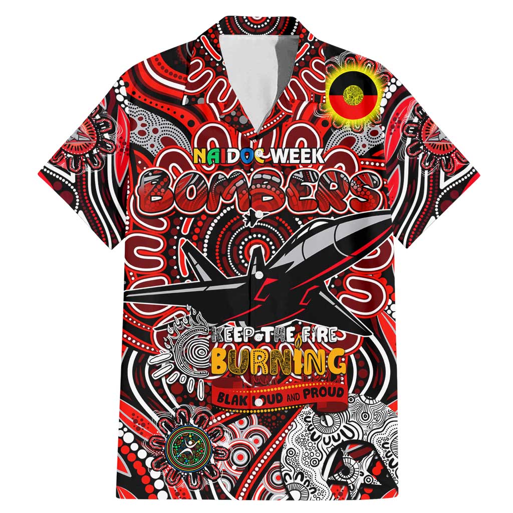 Custom Essendon Bombers NAIDOC Week 2024 Family Matching Mermaid Dress and Hawaiian Shirt Mascot Football