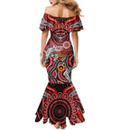Custom Essendon Bombers NAIDOC Week 2024 Family Matching Mermaid Dress and Hawaiian Shirt Mascot Football