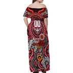 Custom Essendon Bombers NAIDOC Week 2024 Family Matching Off Shoulder Maxi Dress and Hawaiian Shirt Mascot Football