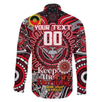 Custom Essendon Bombers NAIDOC Week 2024 Family Matching Puletasi and Hawaiian Shirt Mascot Football
