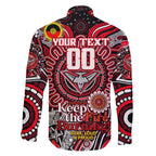 Custom Essendon Bombers NAIDOC Week 2024 Family Matching Short Sleeve Bodycon Dress and Hawaiian Shirt Mascot Football