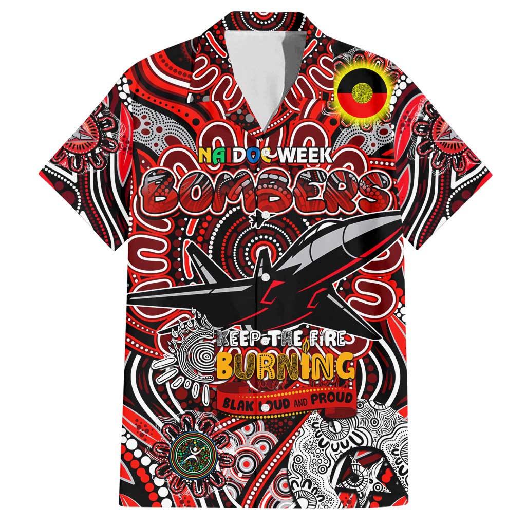 Custom Essendon Bombers NAIDOC Week 2024 Family Matching Summer Maxi Dress and Hawaiian Shirt Mascot Football