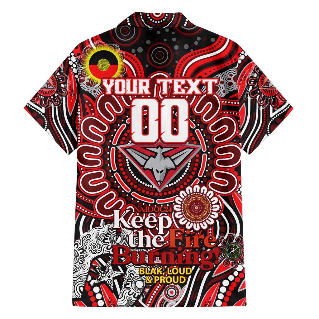 Custom Essendon Bombers NAIDOC Week 2024 Family Matching Summer Maxi Dress and Hawaiian Shirt Mascot Football