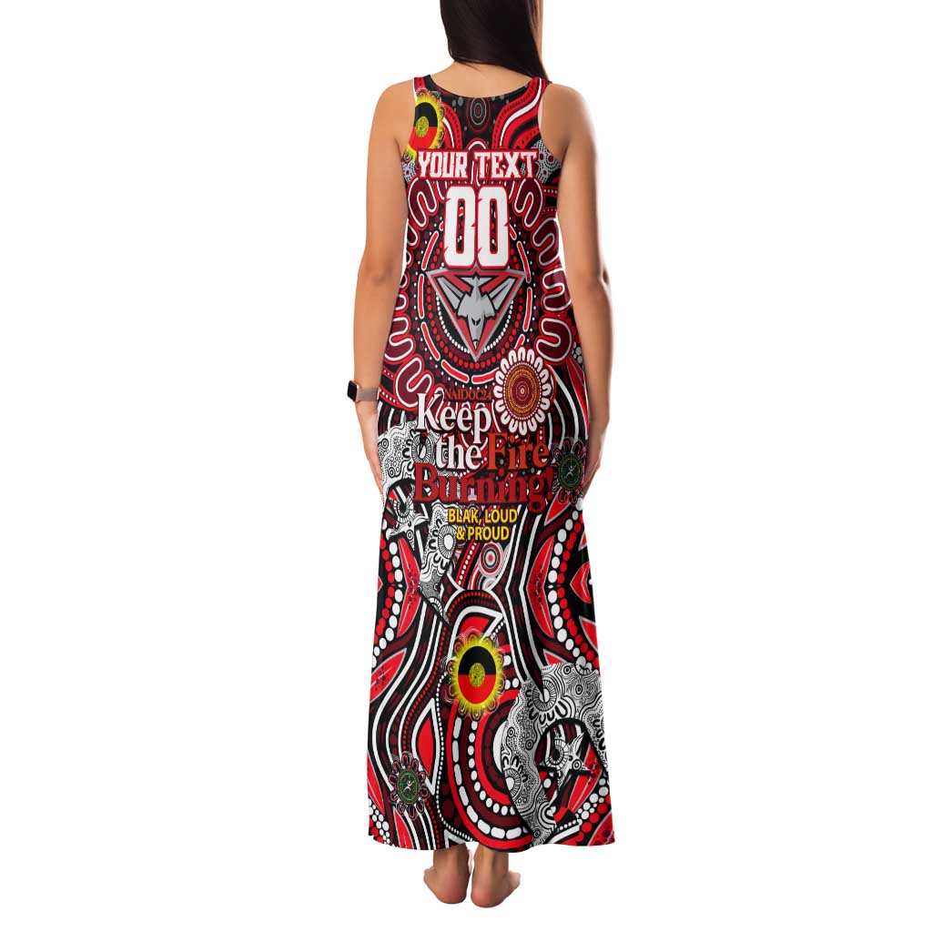 Custom Essendon Bombers NAIDOC Week 2024 Family Matching Tank Maxi Dress and Hawaiian Shirt Mascot Football