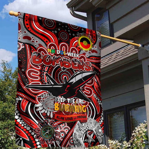 Essendon Bombers NAIDOC Week 2024 Garden Flag Mascot Football