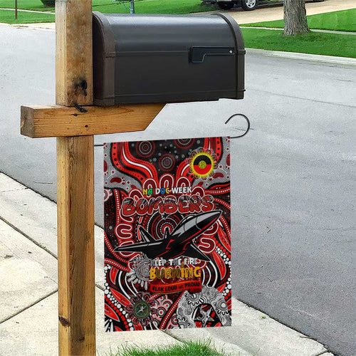 Essendon Bombers NAIDOC Week 2024 Garden Flag Mascot Football