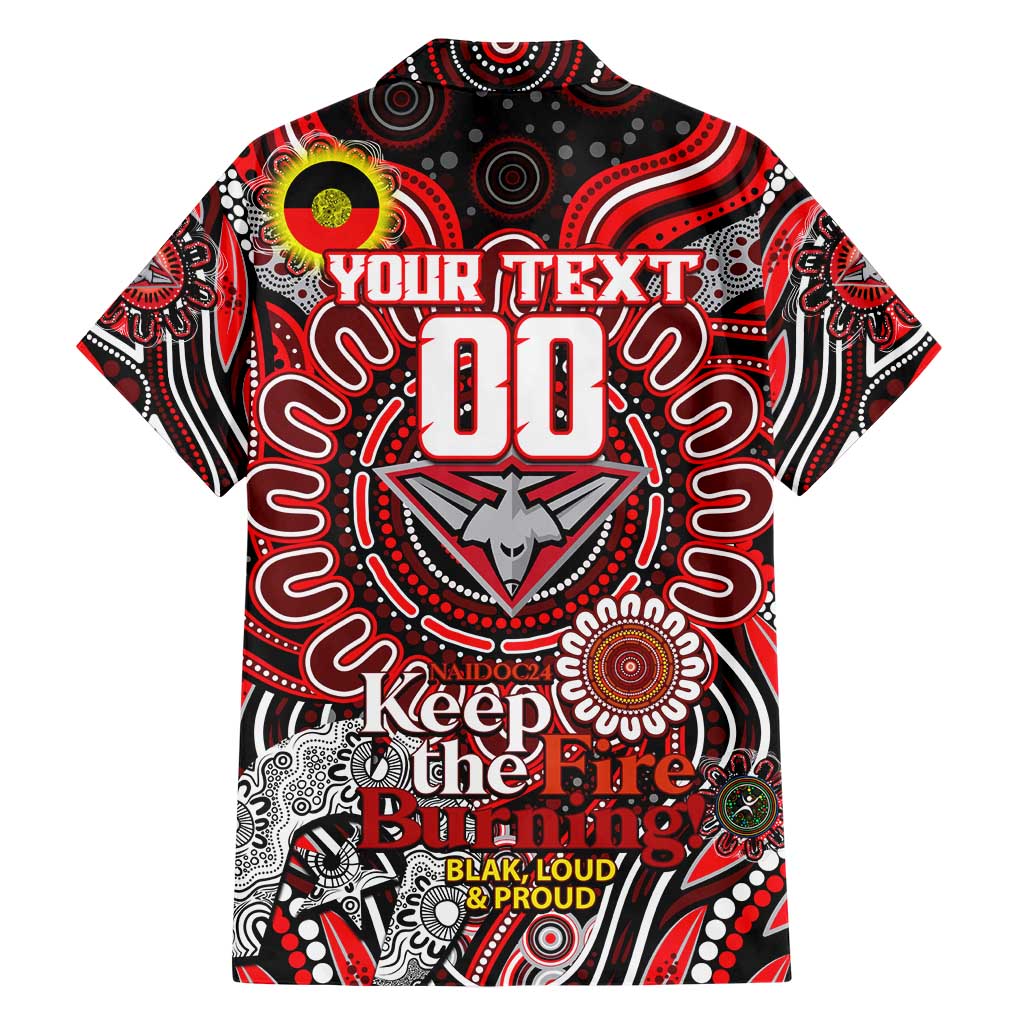 Custom Essendon Bombers NAIDOC Week 2024 Hawaiian Shirt Mascot Football