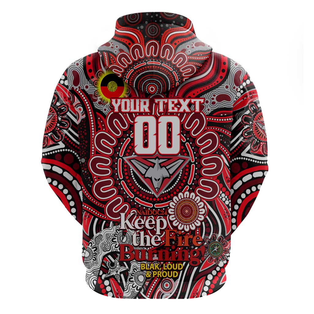 Custom Essendon Bombers NAIDOC Week 2024 Hoodie Mascot Football