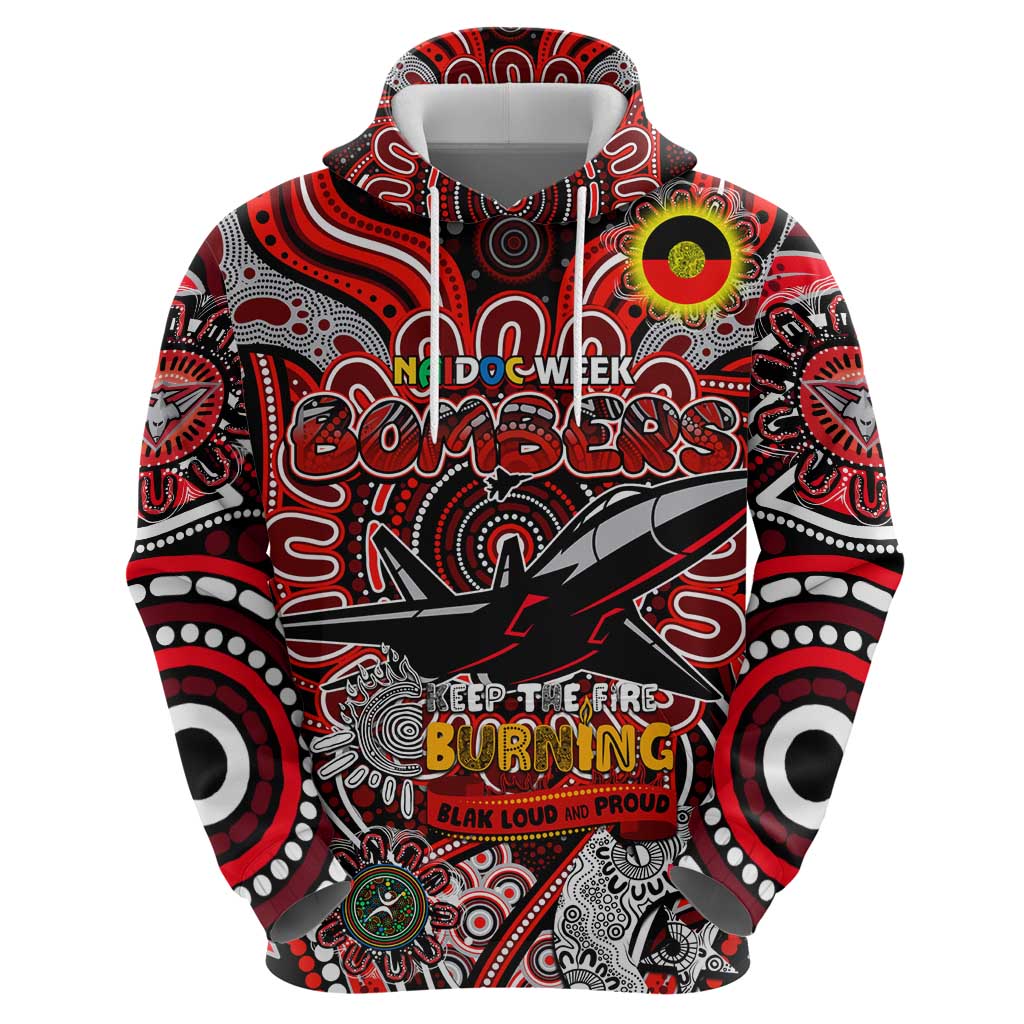 Custom Essendon Bombers NAIDOC Week 2024 Hoodie Mascot Football