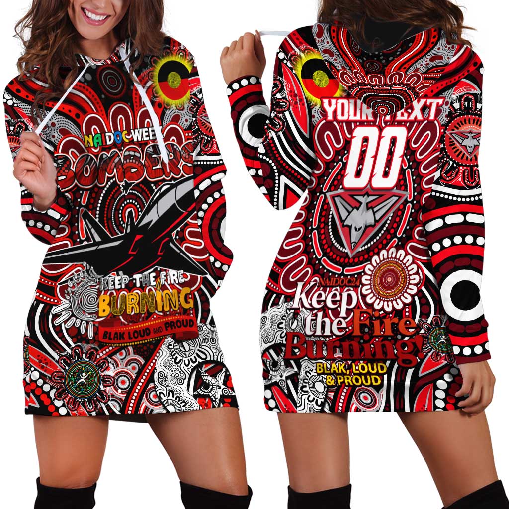 Custom Essendon Bombers NAIDOC Week 2024 Hoodie Dress Mascot Football