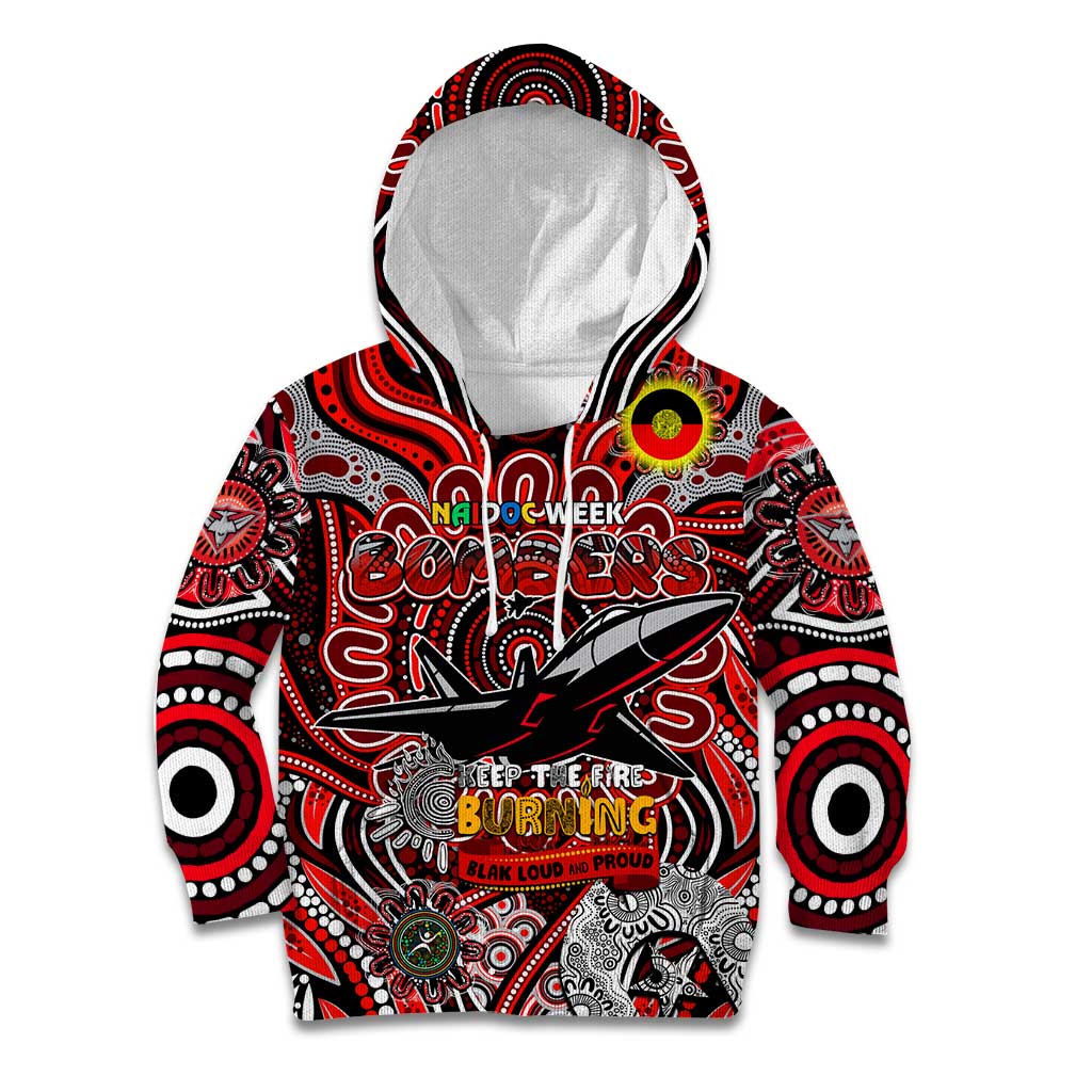 Custom Essendon Bombers NAIDOC Week 2024 Kid Hoodie Mascot Football