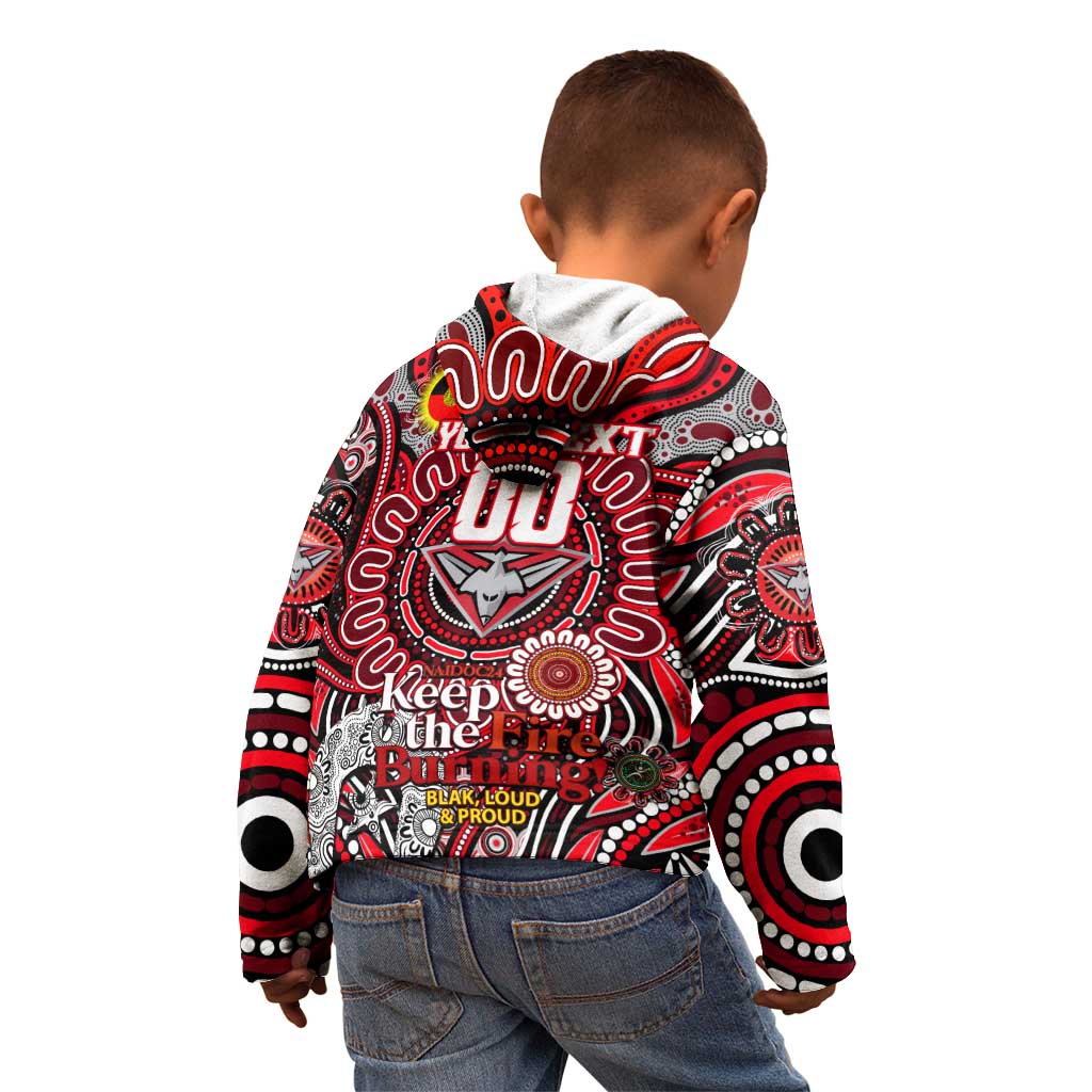 Custom Essendon Bombers NAIDOC Week 2024 Kid Hoodie Mascot Football