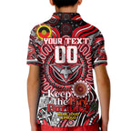 Custom Essendon Bombers NAIDOC Week 2024 Kid Polo Shirt Mascot Football