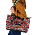 Essendon Bombers NAIDOC Week 2024 Leather Tote Bag Mascot Football