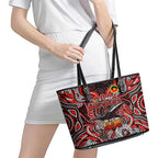 Essendon Bombers NAIDOC Week 2024 Leather Tote Bag Mascot Football