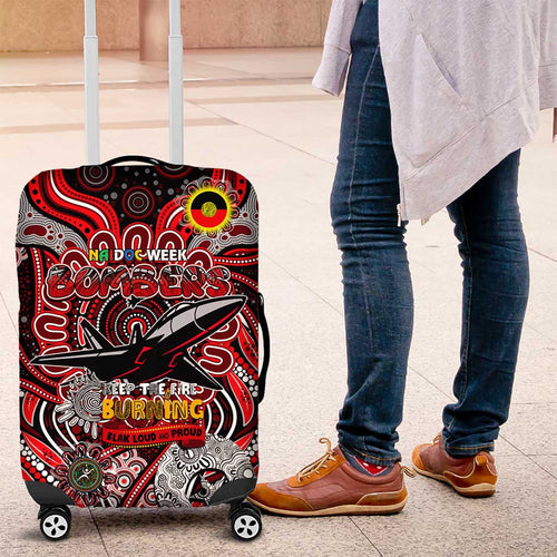 Essendon Bombers NAIDOC Week 2024 Luggage Cover Mascot Football