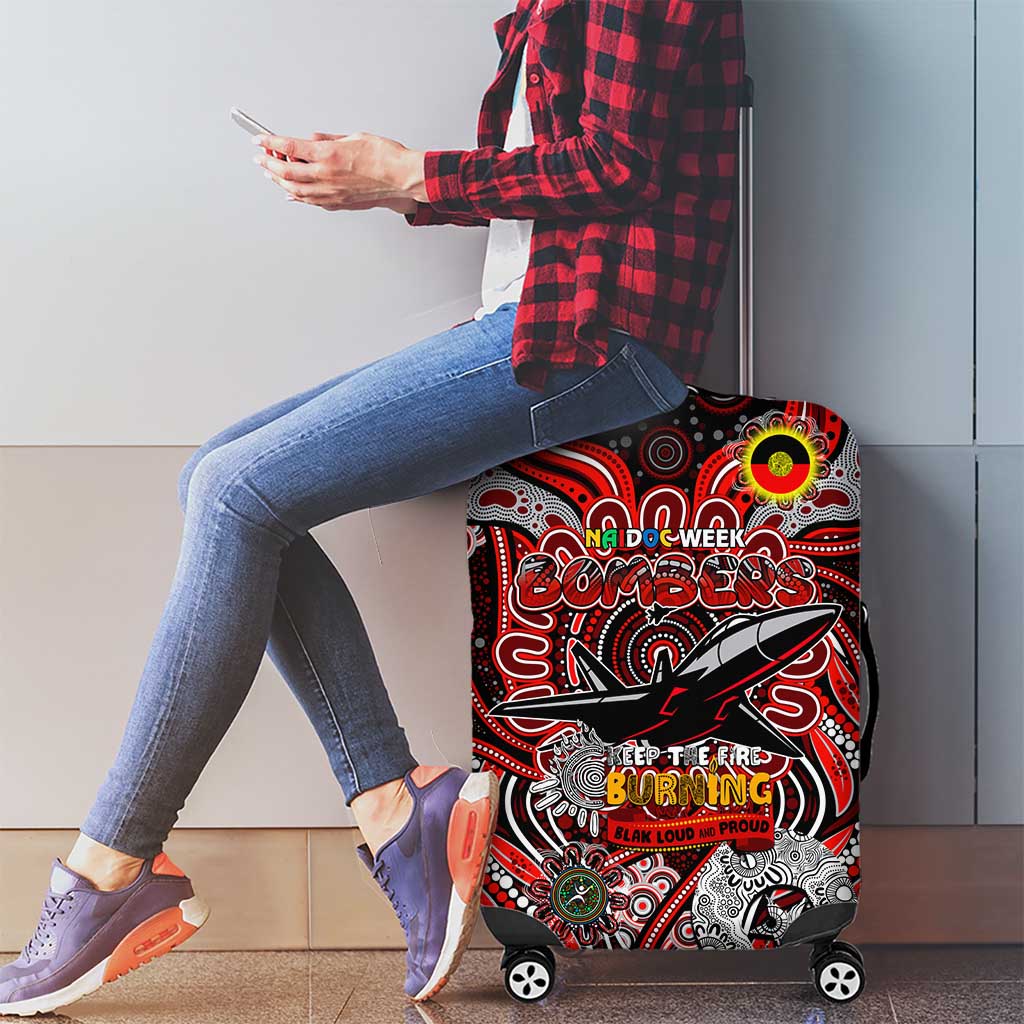 Essendon Bombers NAIDOC Week 2024 Luggage Cover Mascot Football
