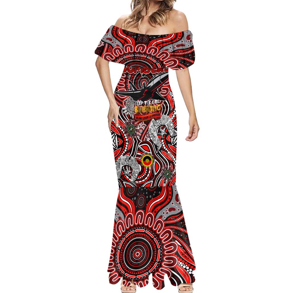 Custom Essendon Bombers NAIDOC Week 2024 Mermaid Dress Mascot Football