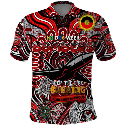 Custom Essendon Bombers NAIDOC Week 2024 Polo Shirt Mascot Football