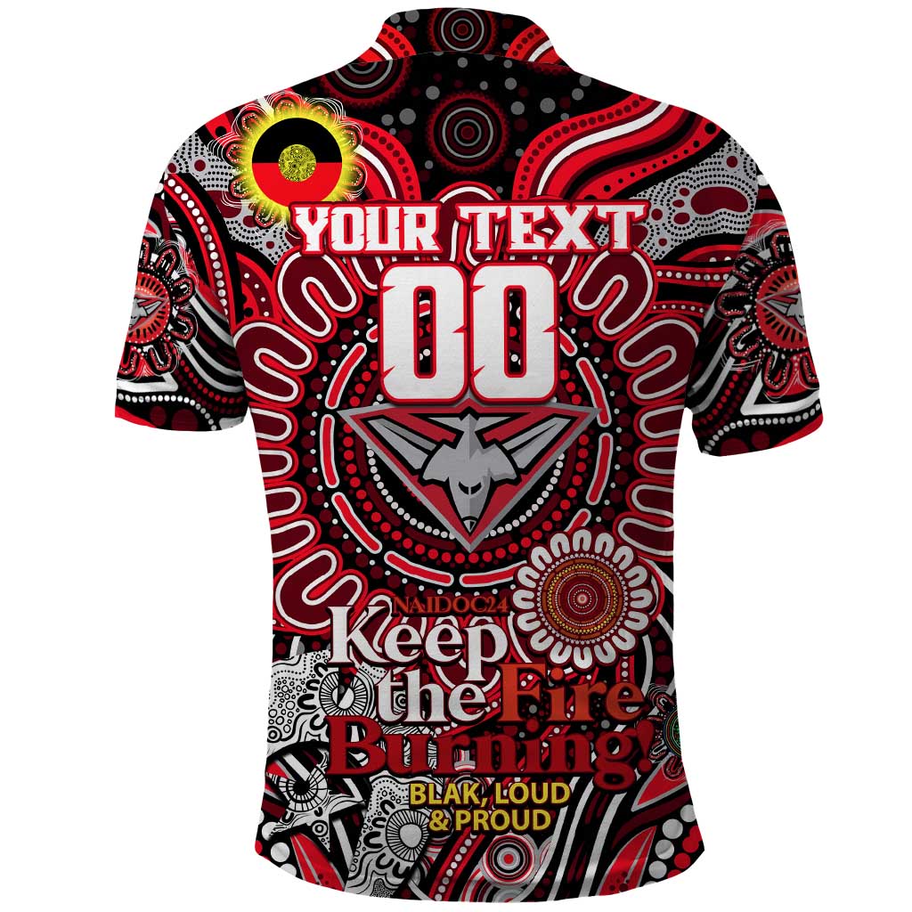 Custom Essendon Bombers NAIDOC Week 2024 Polo Shirt Mascot Football