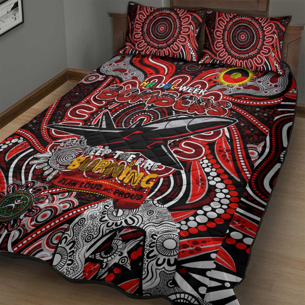 Essendon Bombers NAIDOC Week 2024 Quilt Bed Set Mascot Football