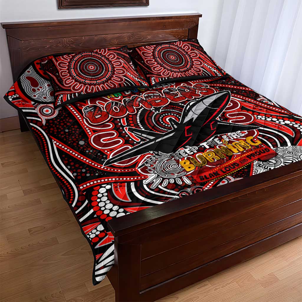 Essendon Bombers NAIDOC Week 2024 Quilt Bed Set Mascot Football