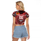Custom Essendon Bombers NAIDOC Week 2024 Raglan Cropped T Shirt Mascot Football