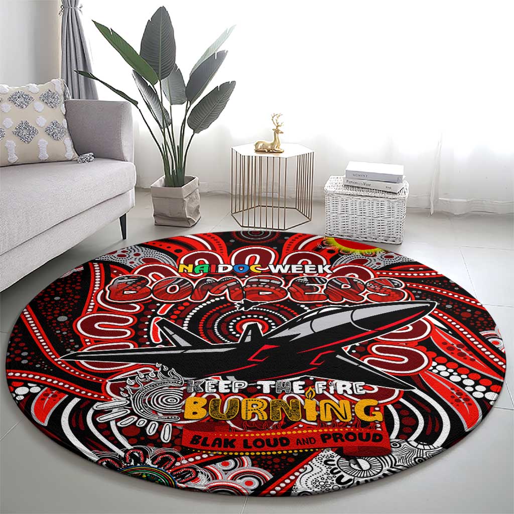Essendon Bombers NAIDOC Week 2024 Round Carpet Mascot Football