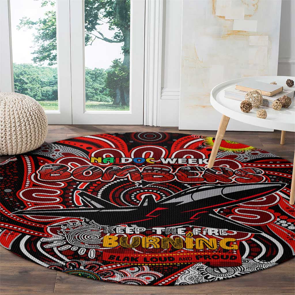 Essendon Bombers NAIDOC Week 2024 Round Carpet Mascot Football