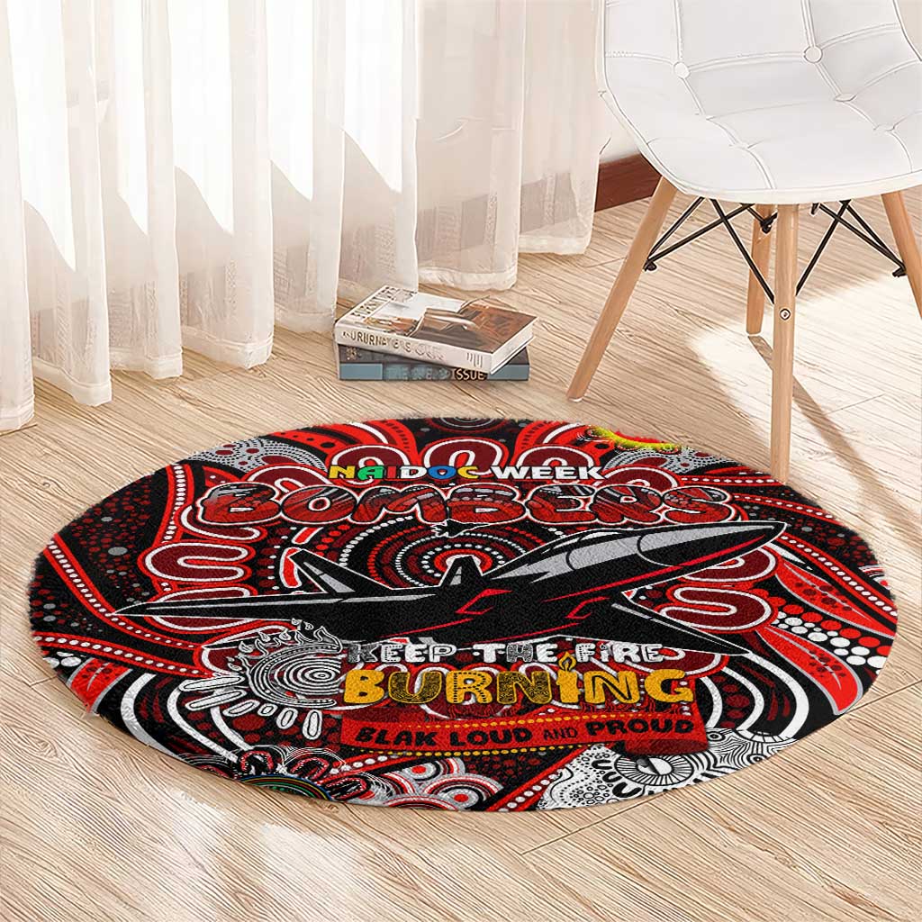 Essendon Bombers NAIDOC Week 2024 Round Carpet Mascot Football