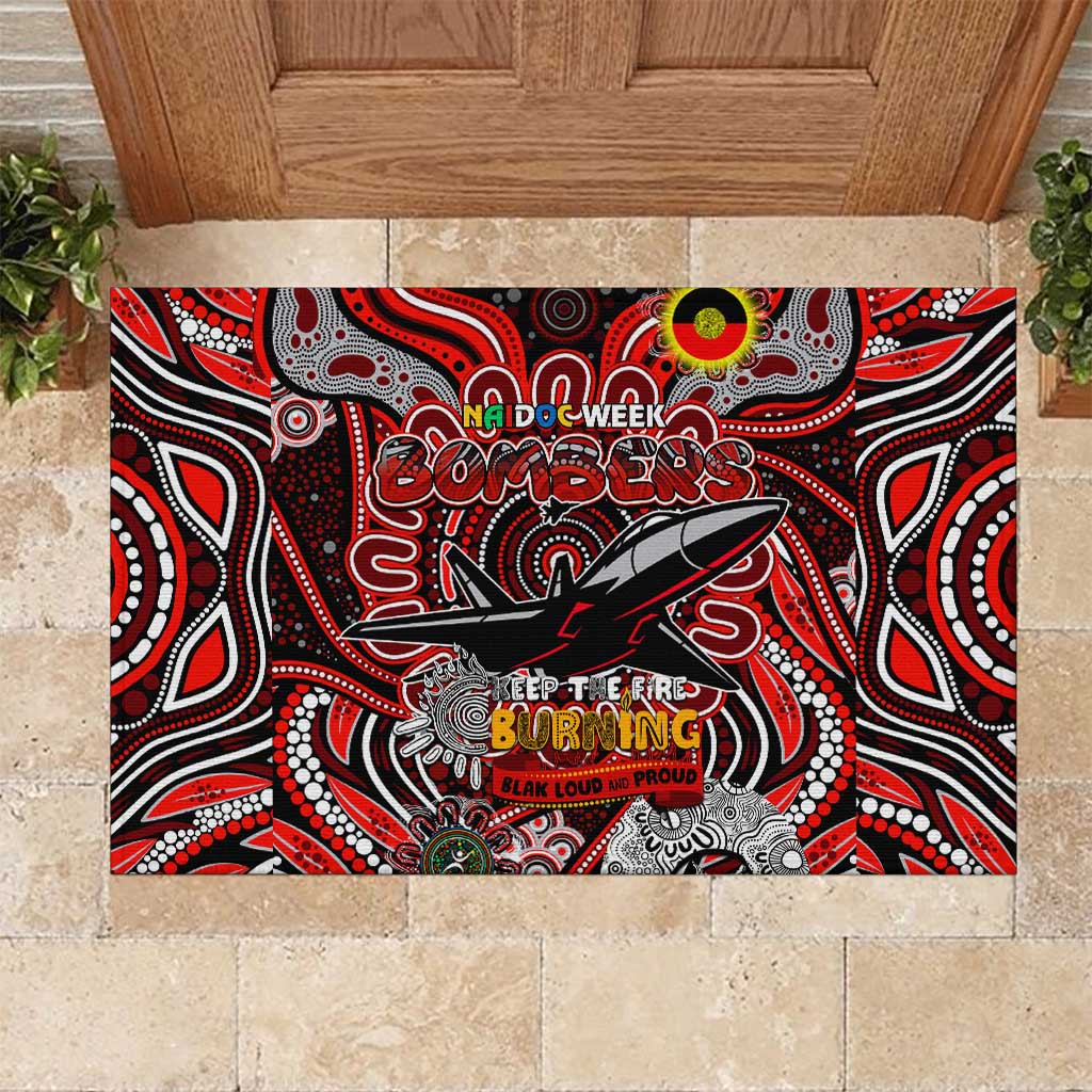 Essendon Bombers NAIDOC Week 2024 Rubber Doormat Mascot Football