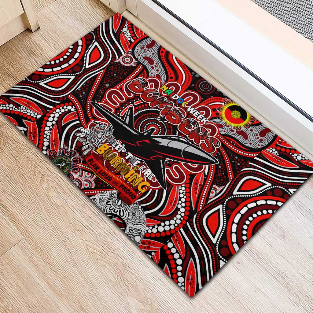Essendon Bombers NAIDOC Week 2024 Rubber Doormat Mascot Football