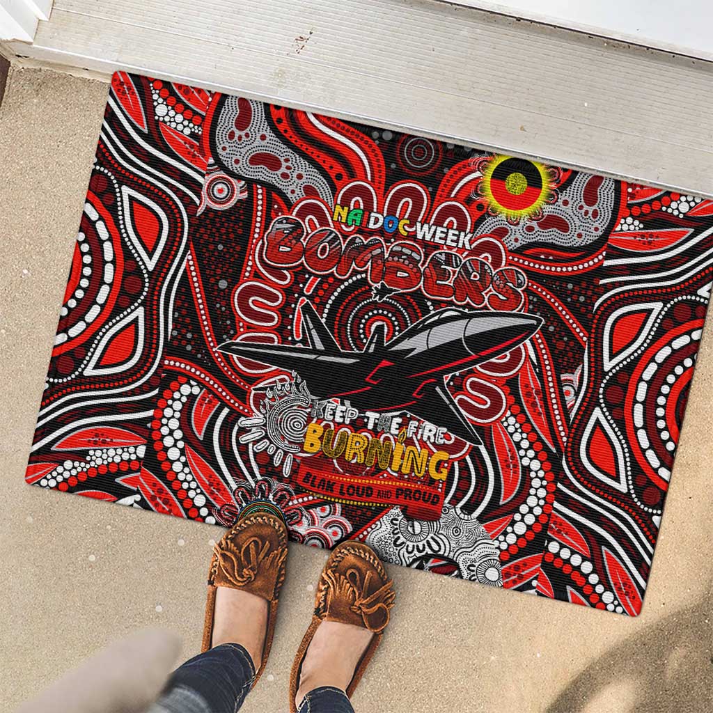 Essendon Bombers NAIDOC Week 2024 Rubber Doormat Mascot Football