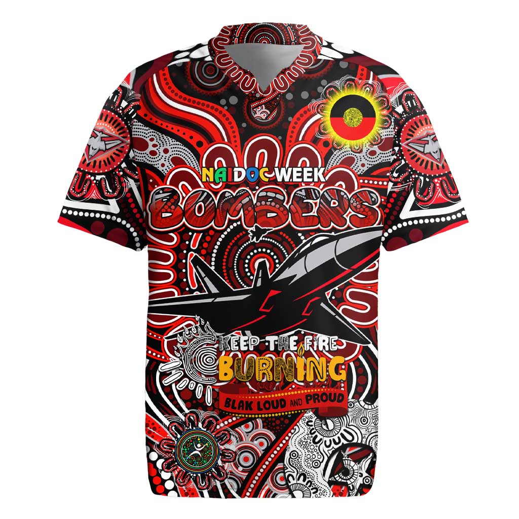Custom Essendon Bombers NAIDOC Week 2024 Rugby Jersey Mascot Football