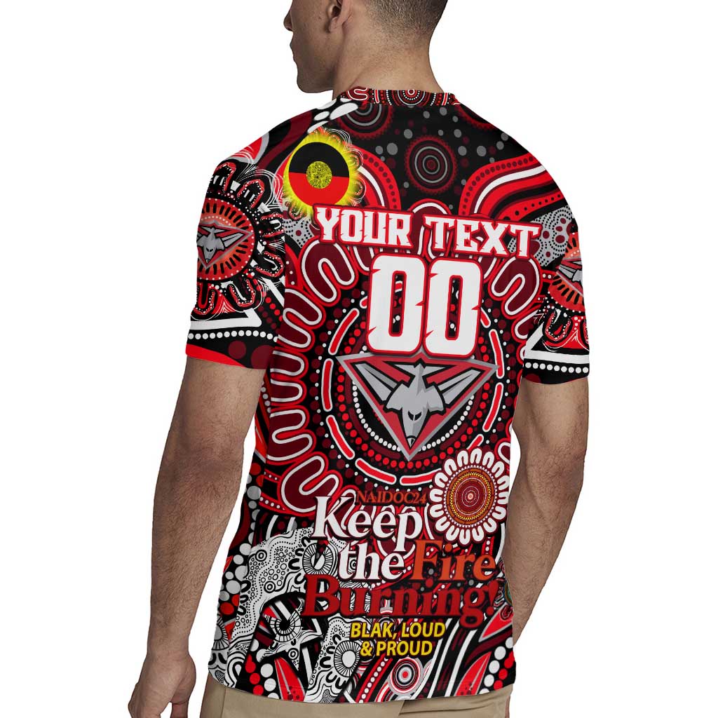 Custom Essendon Bombers NAIDOC Week 2024 Rugby Jersey Mascot Football