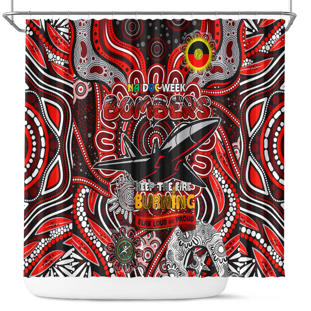 Essendon Bombers NAIDOC Week 2024 Shower Curtain Mascot Football