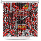 Essendon Bombers NAIDOC Week 2024 Shower Curtain Mascot Football