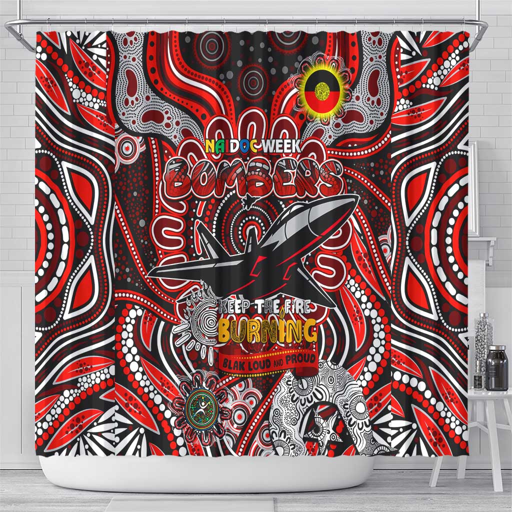Essendon Bombers NAIDOC Week 2024 Shower Curtain Mascot Football