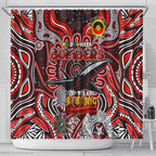 Essendon Bombers NAIDOC Week 2024 Shower Curtain Mascot Football